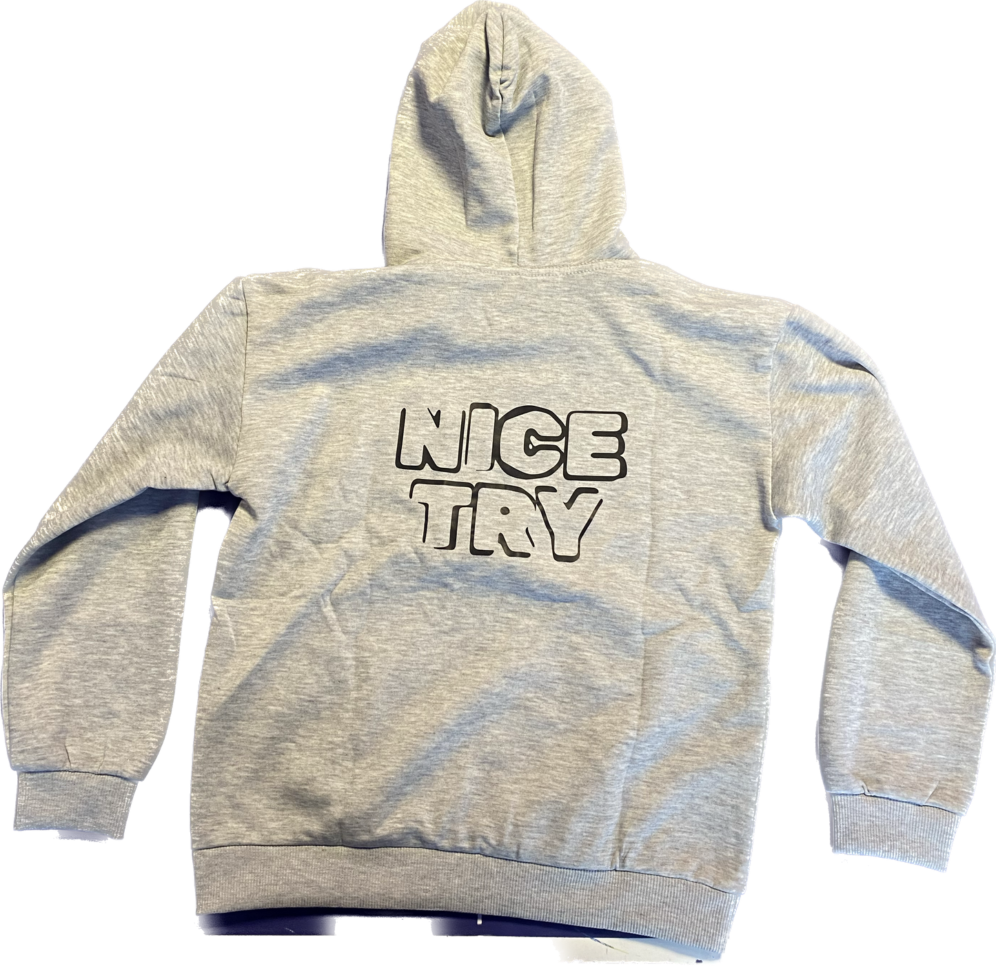 Nice Try 'original' Hoodie - Grå (kids)