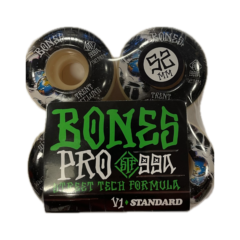 Bones PRO skateboardhjul - Trent Mcclung 52mm 99A Street Tech Formula