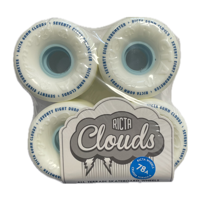 Ricta Cruiser hjul 78a "Clouds" Hvid 60mm