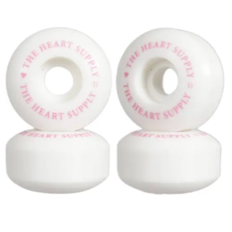 The Heart Supply - 51mm Hvid/Pink