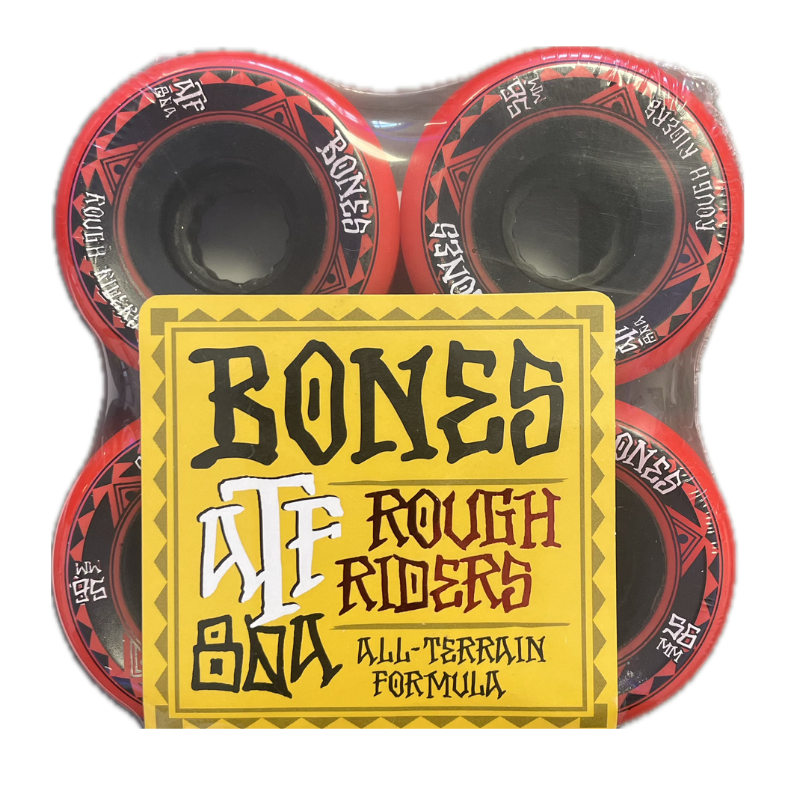 Bones - Rough Riders 56mm 80a Cruiser Hjul Rød