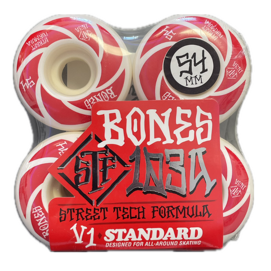 Bones - Patterns V1 Standard 54mm 99A Street Tech Formula Rød