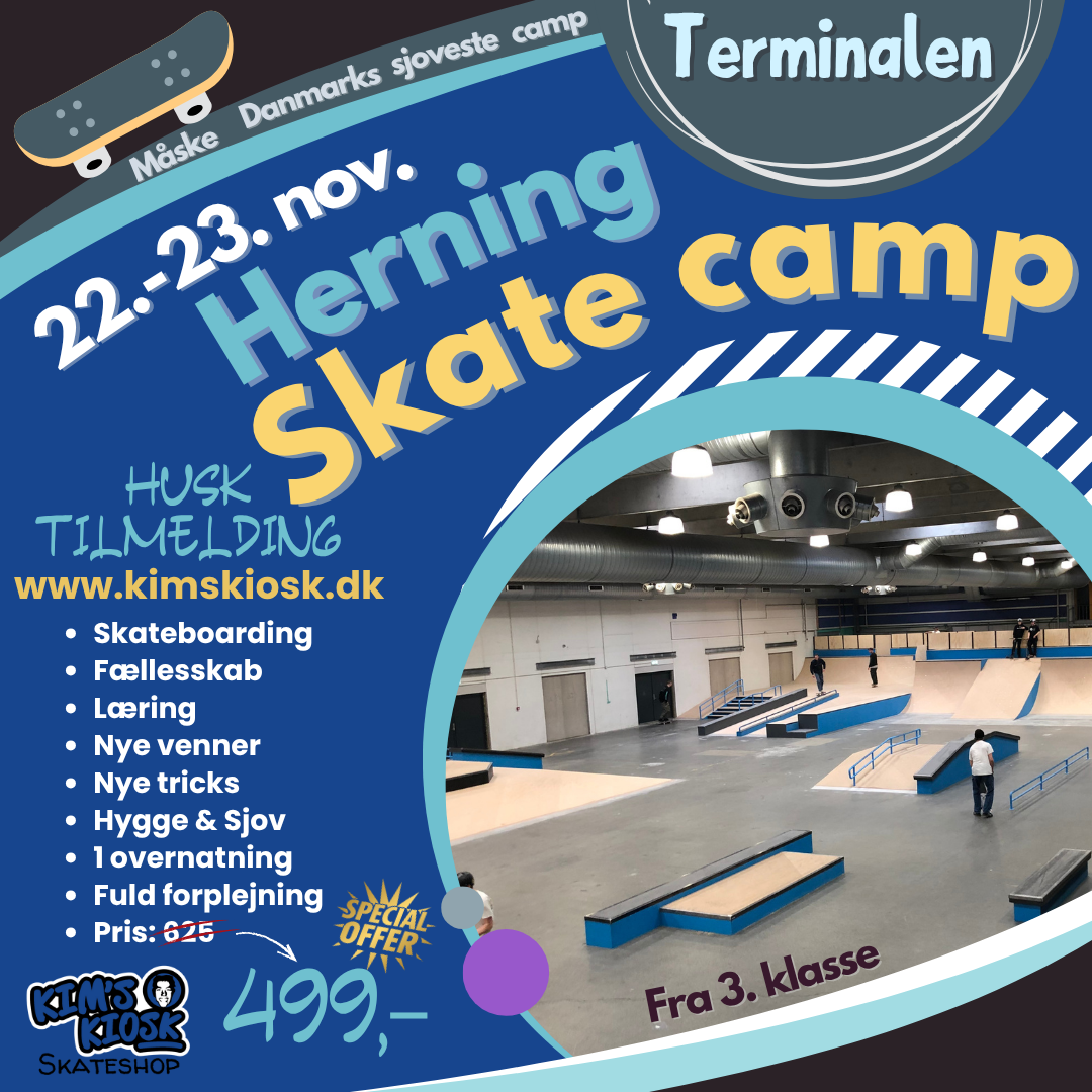 Skateboard Camp 22-23 nov. 2025 - Terminalen Herning