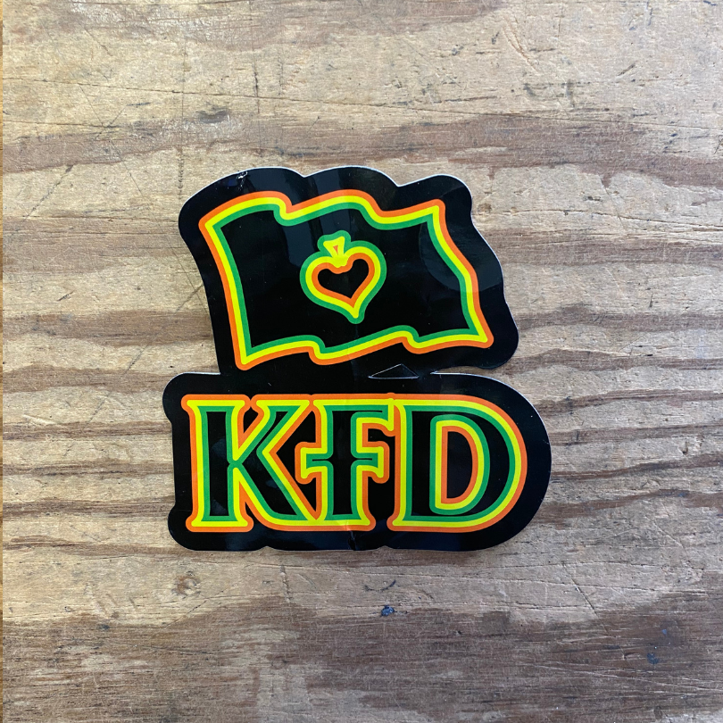 KFD Flag lille (9x9)- Stickers