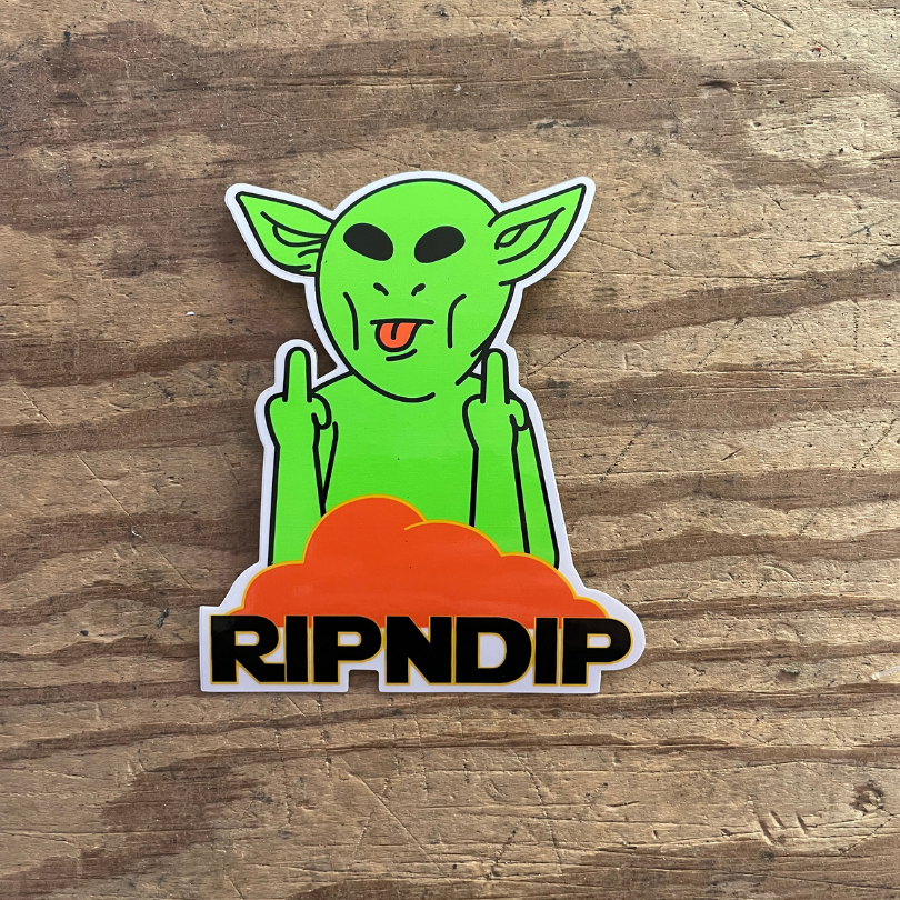 RipnDip Yoda (9x11) - Stickers