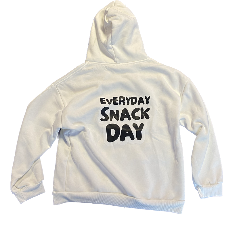 Kims Kiosk - Everyday Snack Day - Hoodie - Hvid