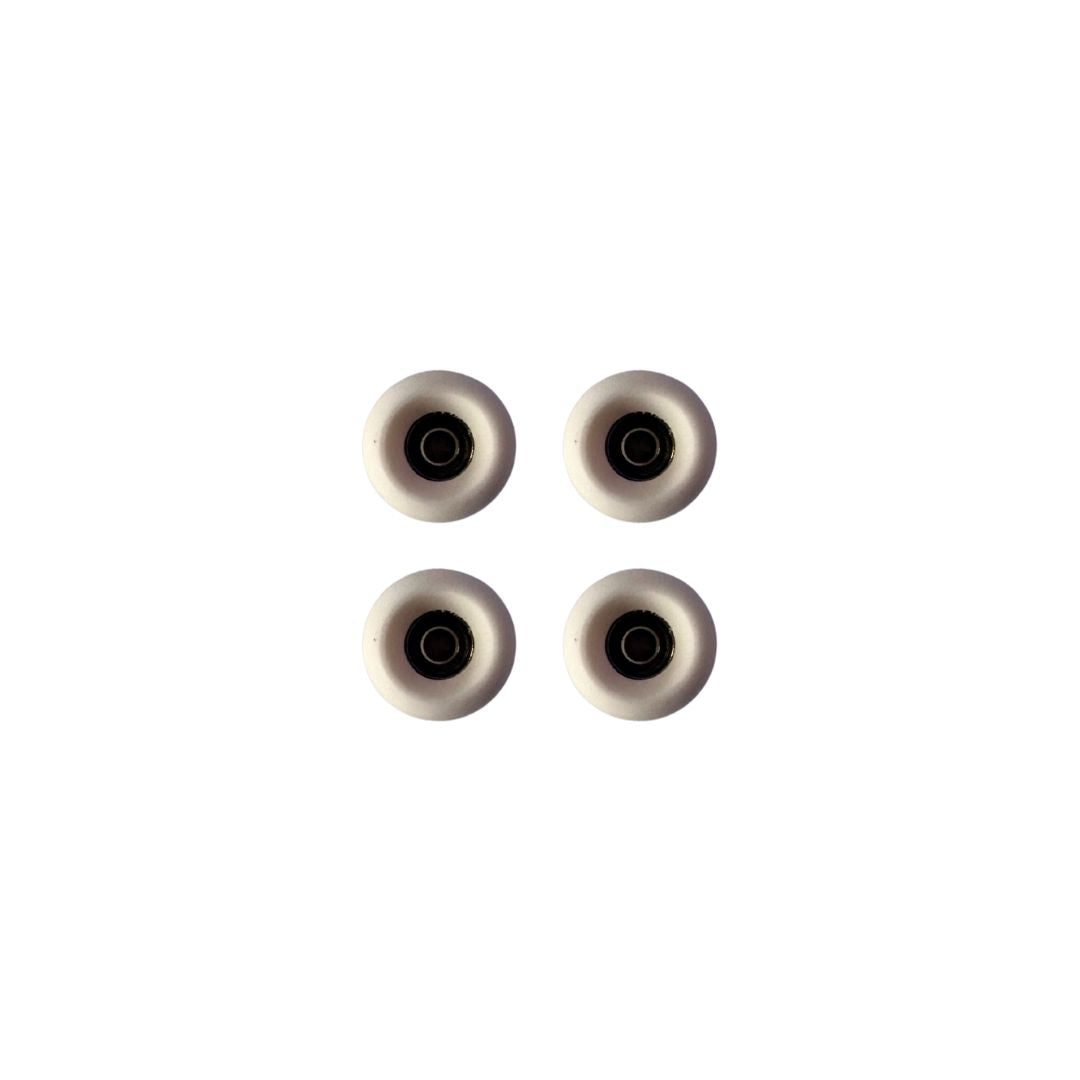 Fingerboard hjul med kuglelejer hvid (Urethan)