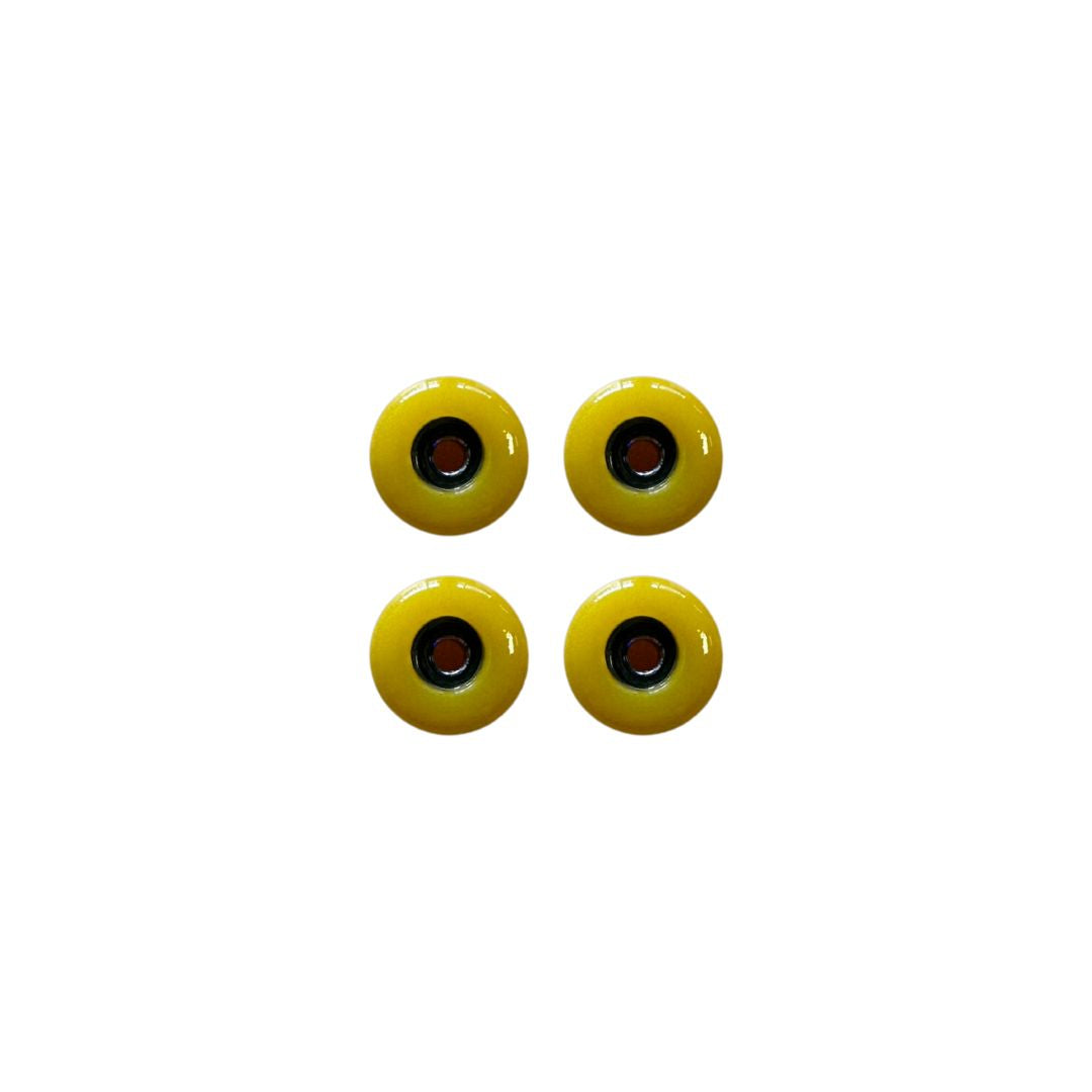 Fingerboard hjul med kuglelejer (gul)