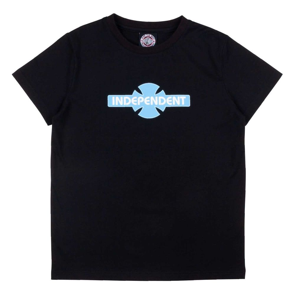 Independent T-shirt - sort 8-10 år (kids)