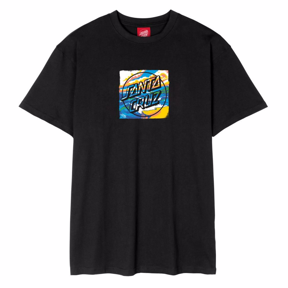 Water View Front T-Shirt - Santa Cruz - sort