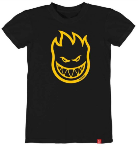 Spitfire Bighead t-shirt sort 14-16 år (kids)