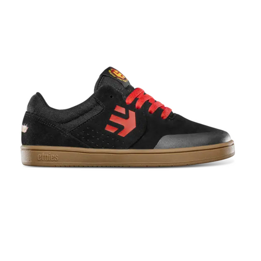 Etnies skatesko - Windrow x Santa Cruz flames - sort/rød (kids)