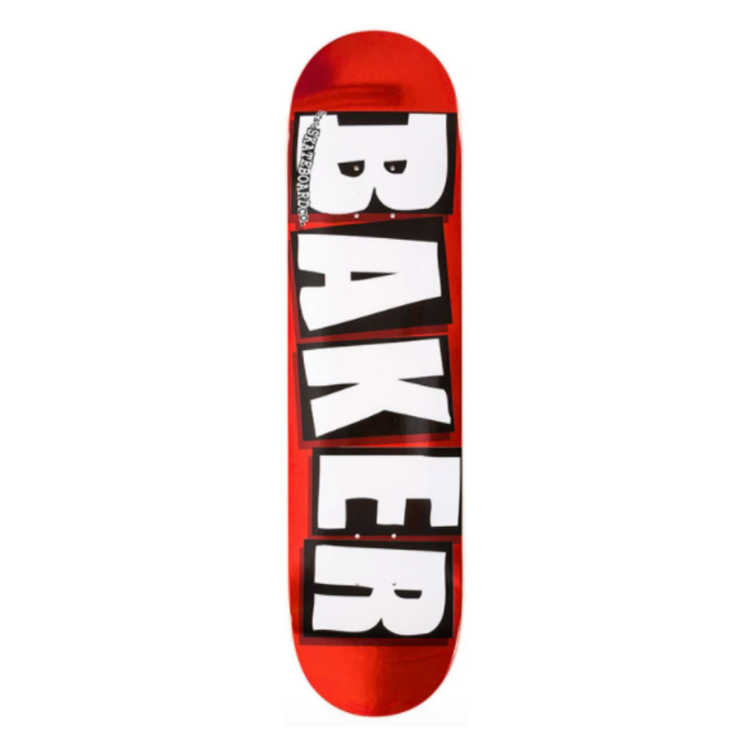 Skateboard deck - Baker Brand rød (7.8)