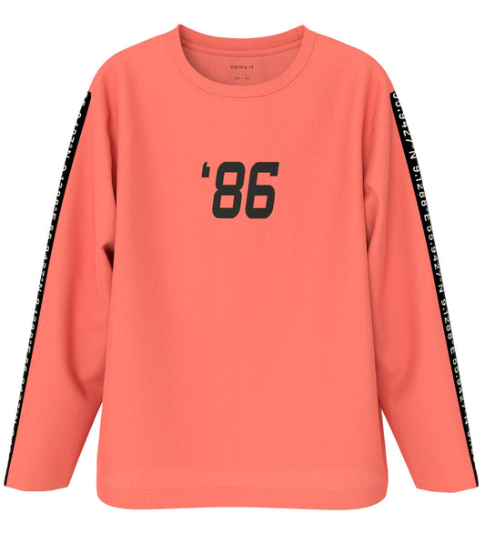 ´86 Future Longsleeve skate tee - coral (kids)