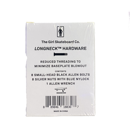 Girl Skateboard Co.-  1" Allen hardware
