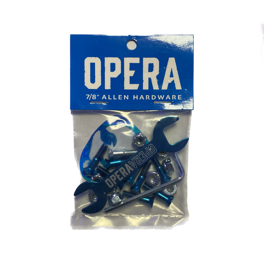 opera- skruer 7/8" med værktøj (blå)