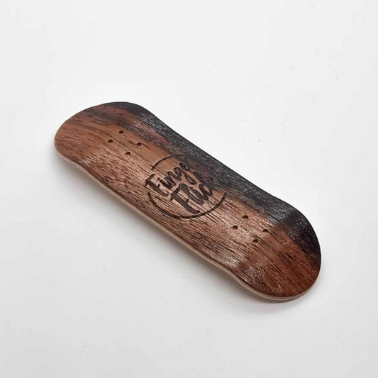 Finger flicks - Dark Wood Wooden Deck