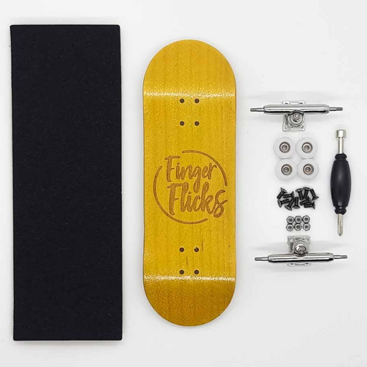 Finger flicks - Yellow Wooden Complete