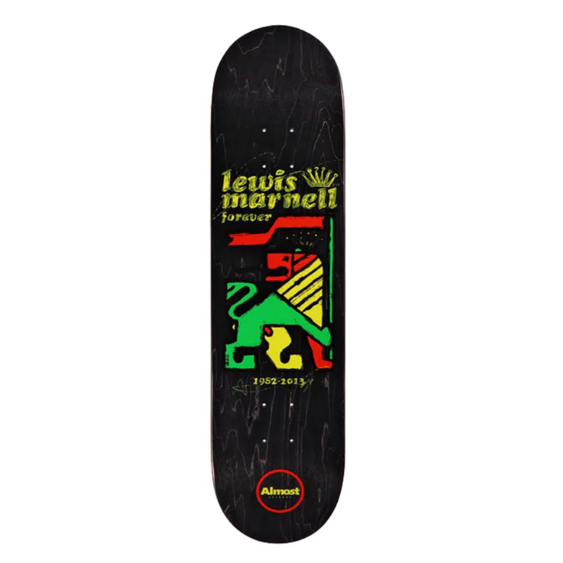 Skateboard deck - Almost Lewis Rasta Lion (8.0)