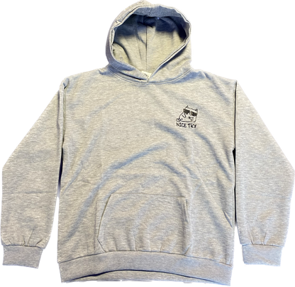 Nice Try 'original' Hoodie - Grå (kids)