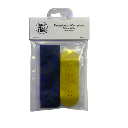 Finger flicks - Yellow Wooden Complete fingerboard