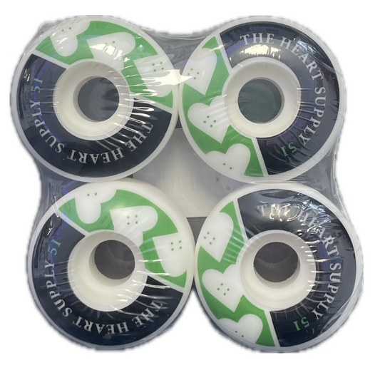 The Heart Supply - Squad Wheels 51mm 99a Grøn/Sort