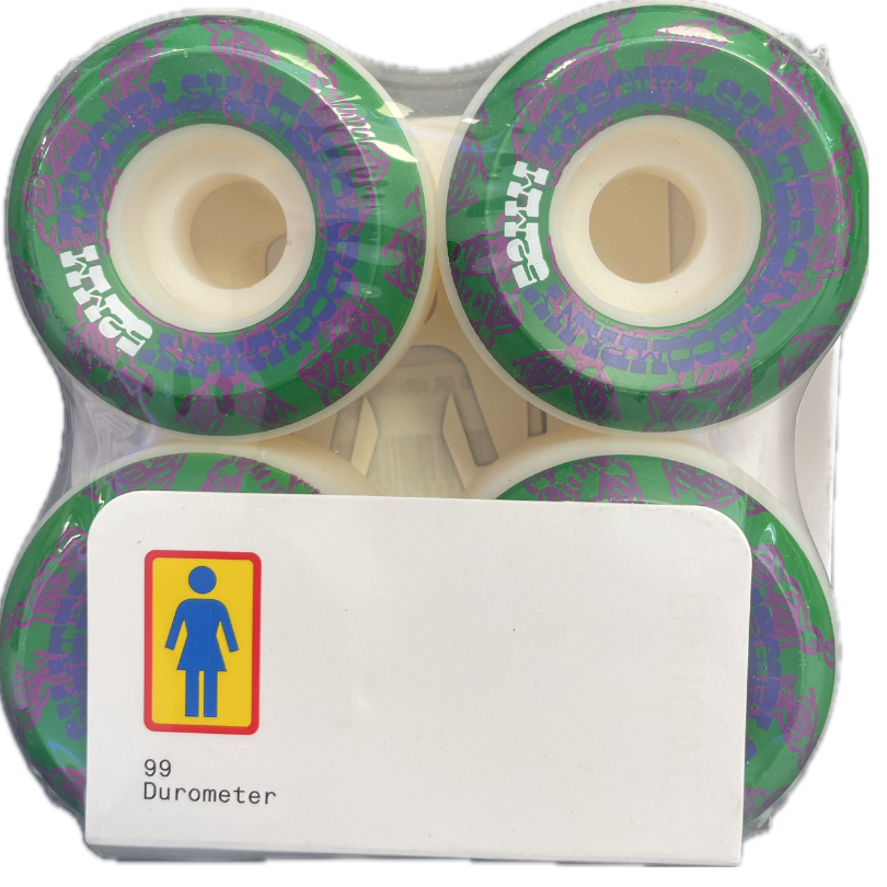 Girl - Vibrations Conical Wheels Grøn/Lilla - 52mm 99a