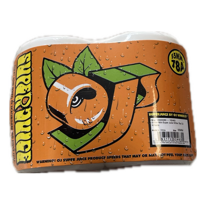 Oj Wheels Cruiser hjul 78a "SuperJuice" Hvid - 55mm
