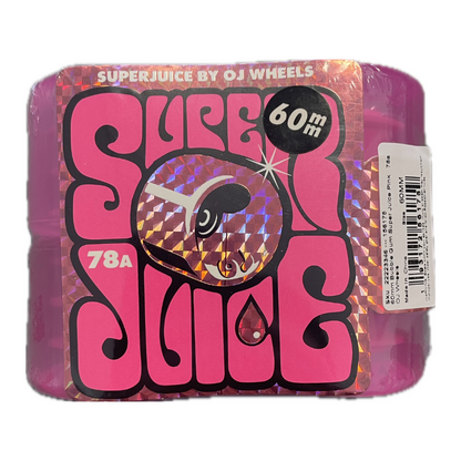 OJ Wheels Cruiser hjul "SuperJuice" Pink - 60mm