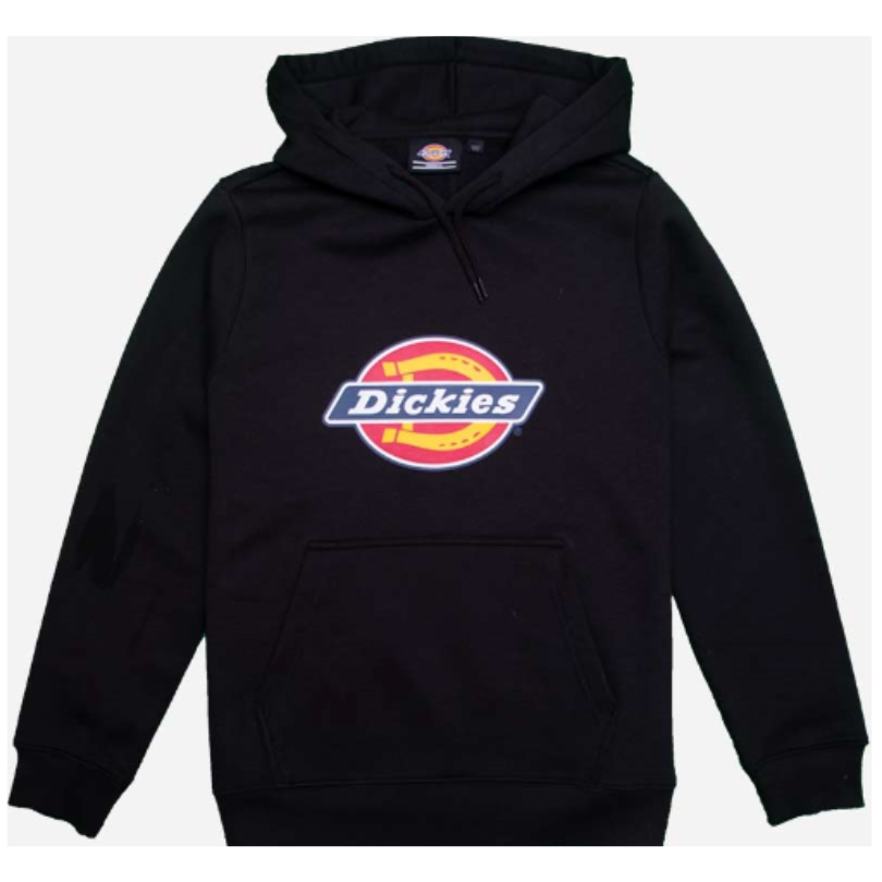 Dickies logo Hoodie - sort str. S