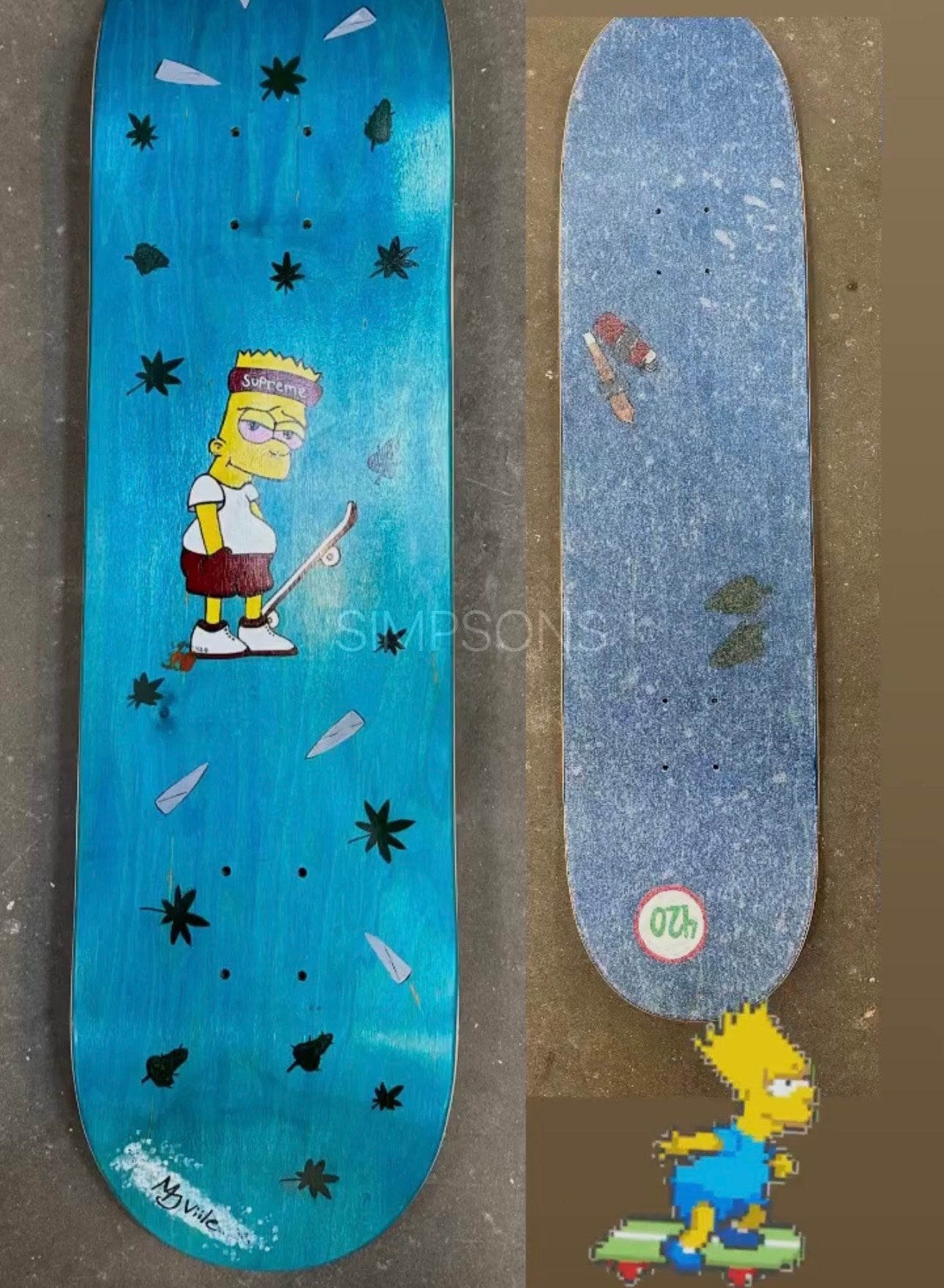 Blank skateboard deck (8.0-8.5)