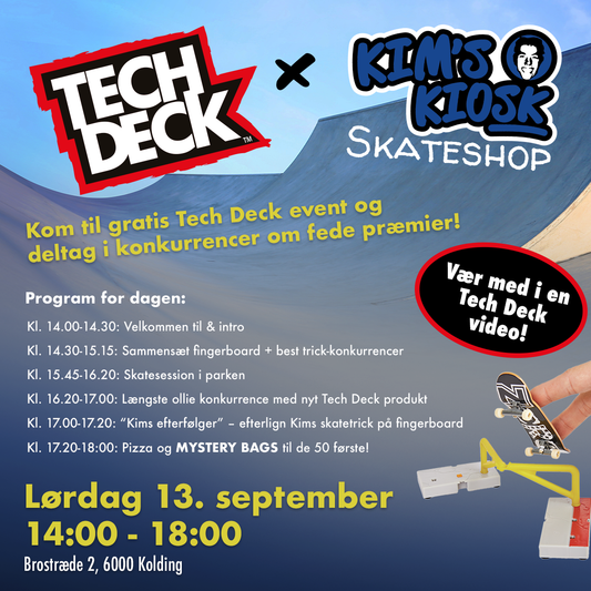 Kims Klubhus kolding 13. sep. 2025 - Tech Deck Event