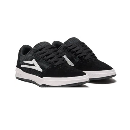 Lakai - Brighton "Kids" (Black/White Suede)