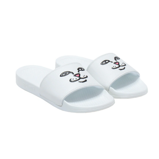RipnDip - Lord Nermal Face Slides (Hvid)