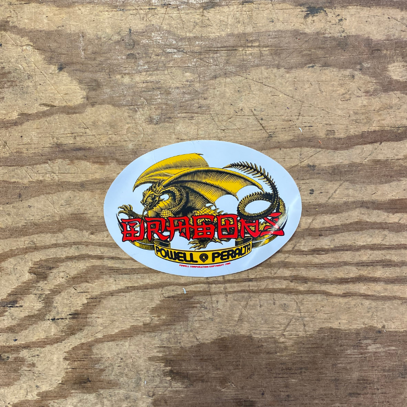 Powell Peralta Dragons Hvid (11.5x8)- Stickers