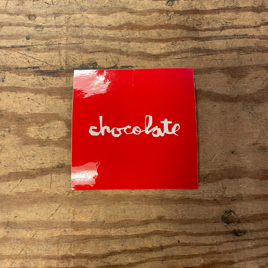 Chocolate Rød (10x10) - Stickers