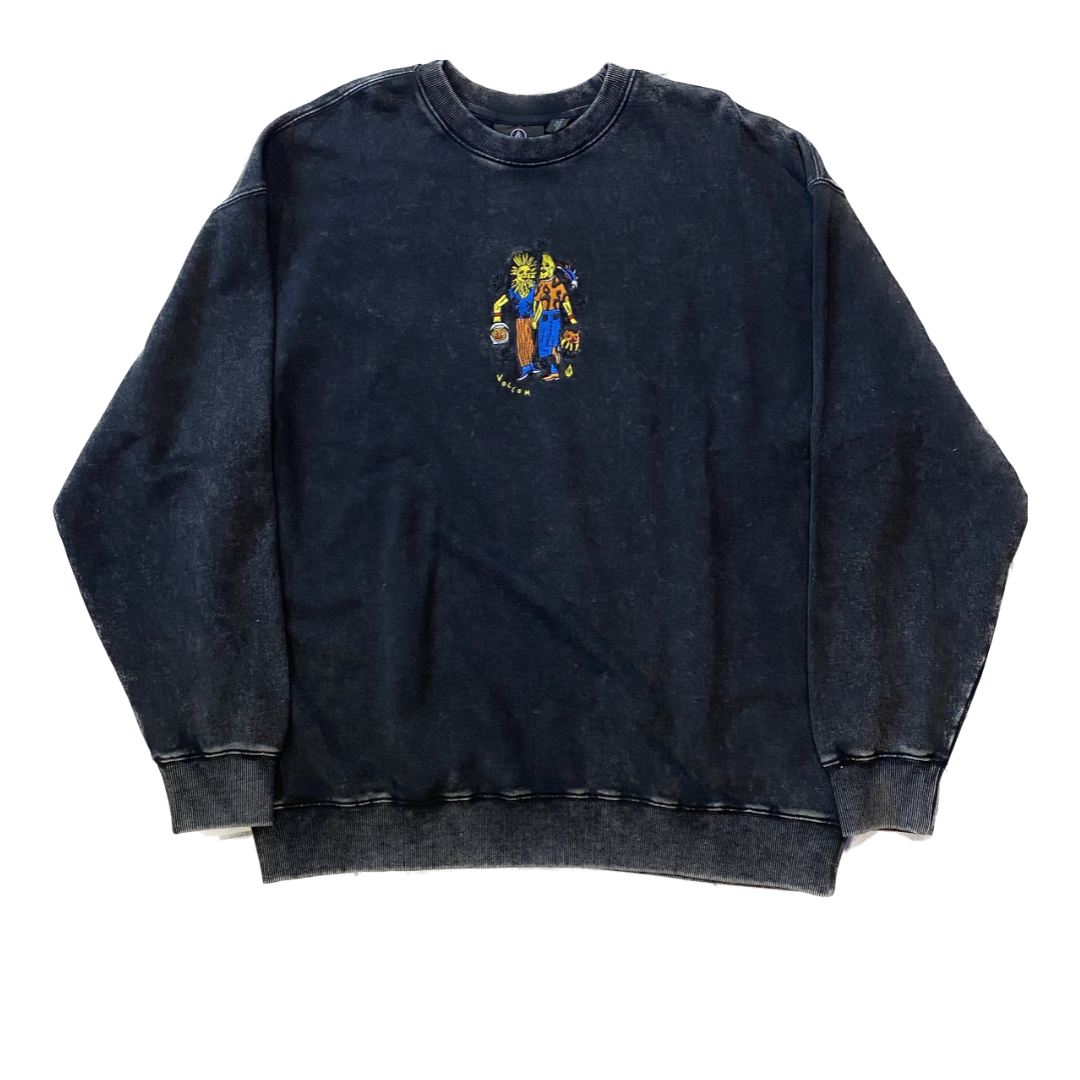 Volcom Featured artist "Bob Mollema" trøje - Mørkegrå Str. XL