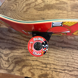 Kims Kiosk - Snack deck rød (8.0) Pro complete skateboard