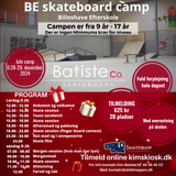 Batiste Co. Skateboard camp - BE Jule skate camp D.28-29. december 2024