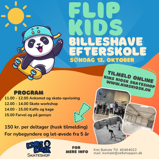 Middelfart 12. okt. - Flip Kids skateboard workshop