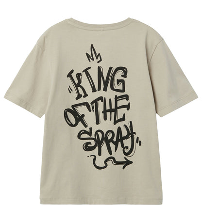 King of the spray t-shirt - str. 140 beige (kids)