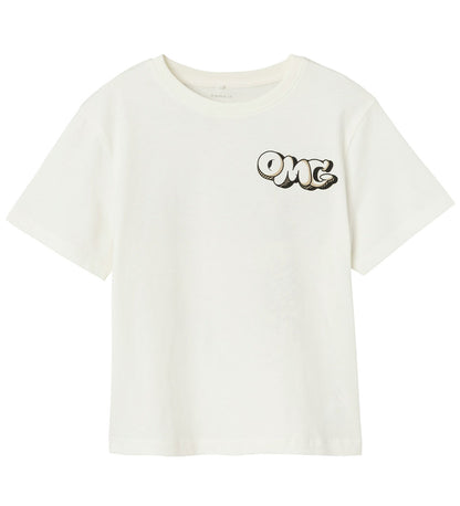 OMG grafitti t-shirt - str. 128 hvid (kids)