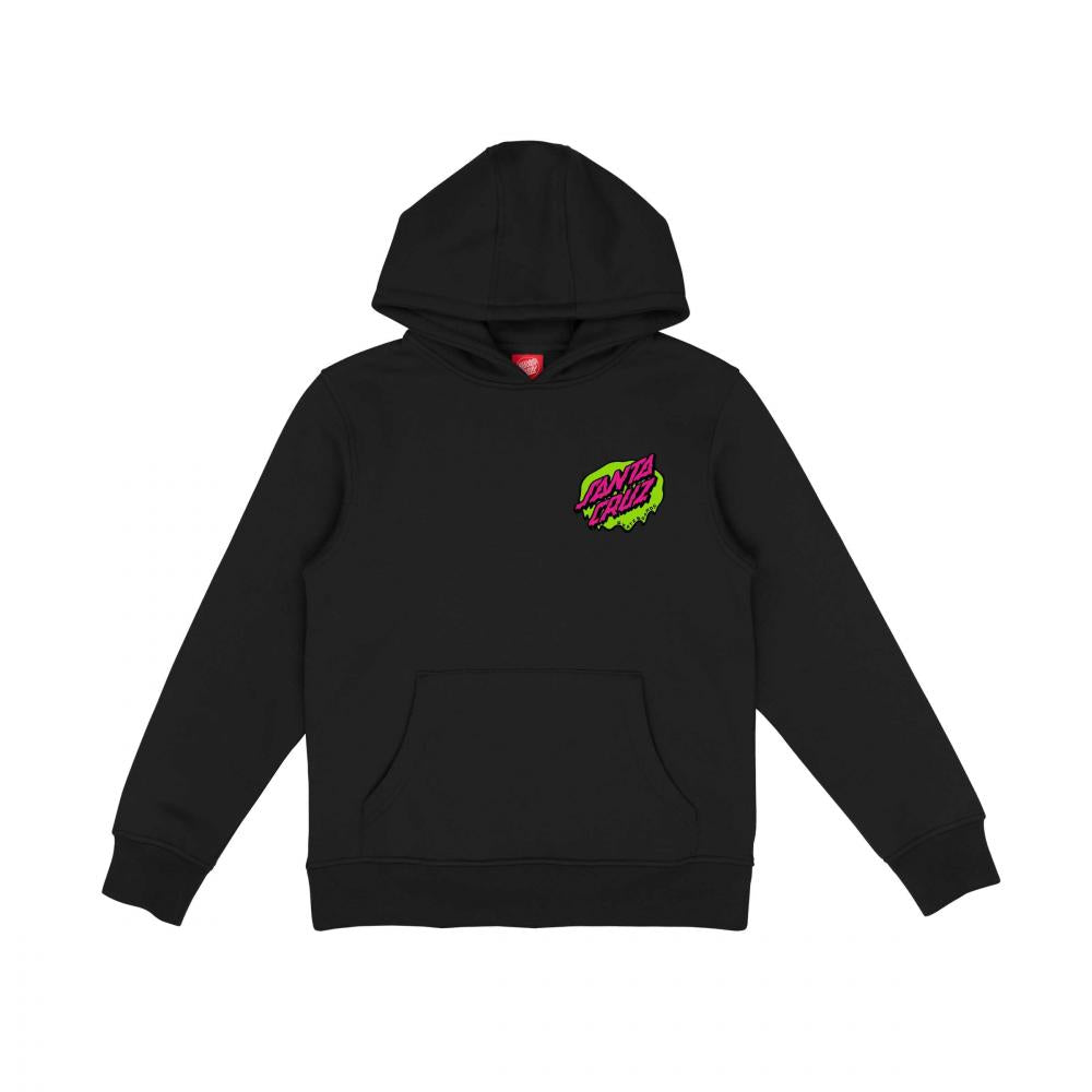 Santa Cruz Hoodie "Slime Dot" - sort (kids)