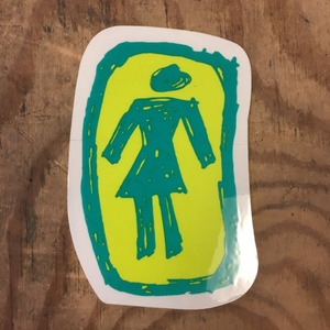 Girl Logo (9x6) - Stickers