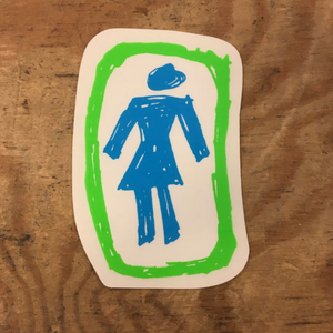 Girl Logo (9x6) - Stickers