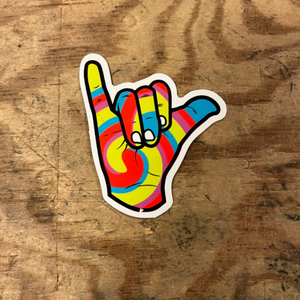 rainbow hand (6,5x5) Stickers