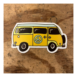 Peace car (6x5) stickers