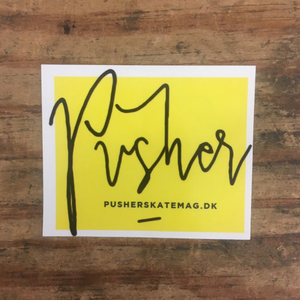 Pusher skateboard magesin (6x5) - Stickers