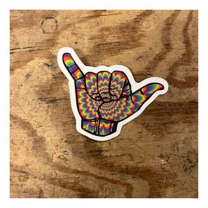 rainbow hand (6x4,5) Stickers