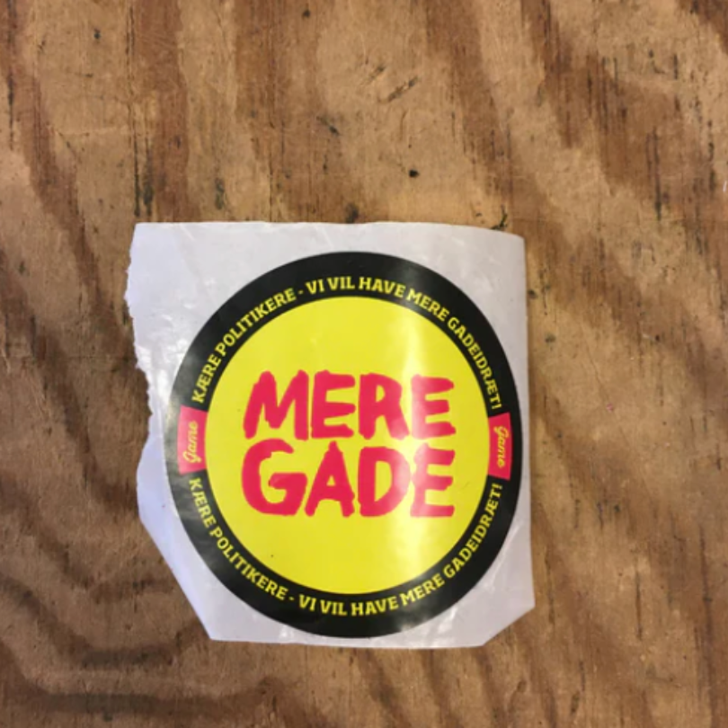 Gadeidræt - Mere Gade (5x5) Stickers